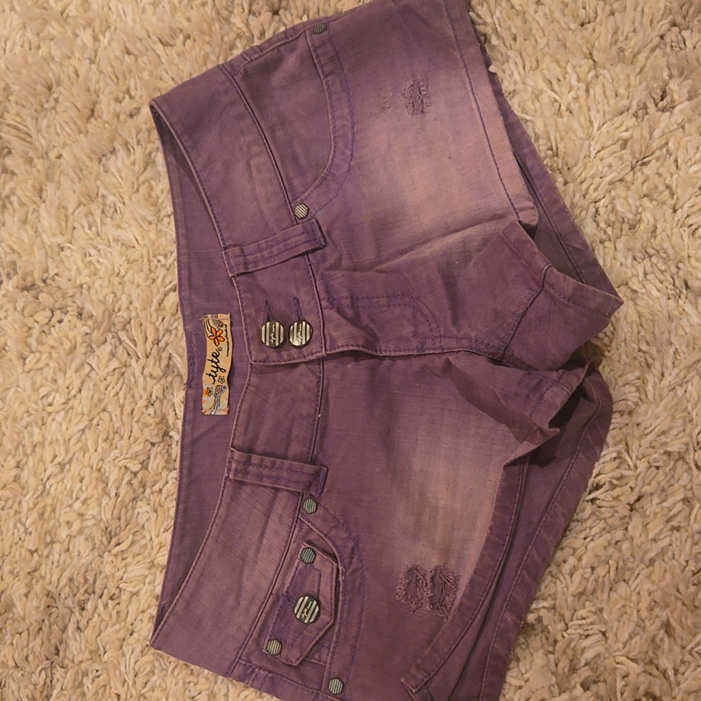 Hydraulic Lavender Jean Shorts